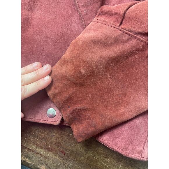 Vintage Cosa Nova Western Women’s Jacket Long Fringe Size Medium Rust Orange Red - Picture 16 of 16